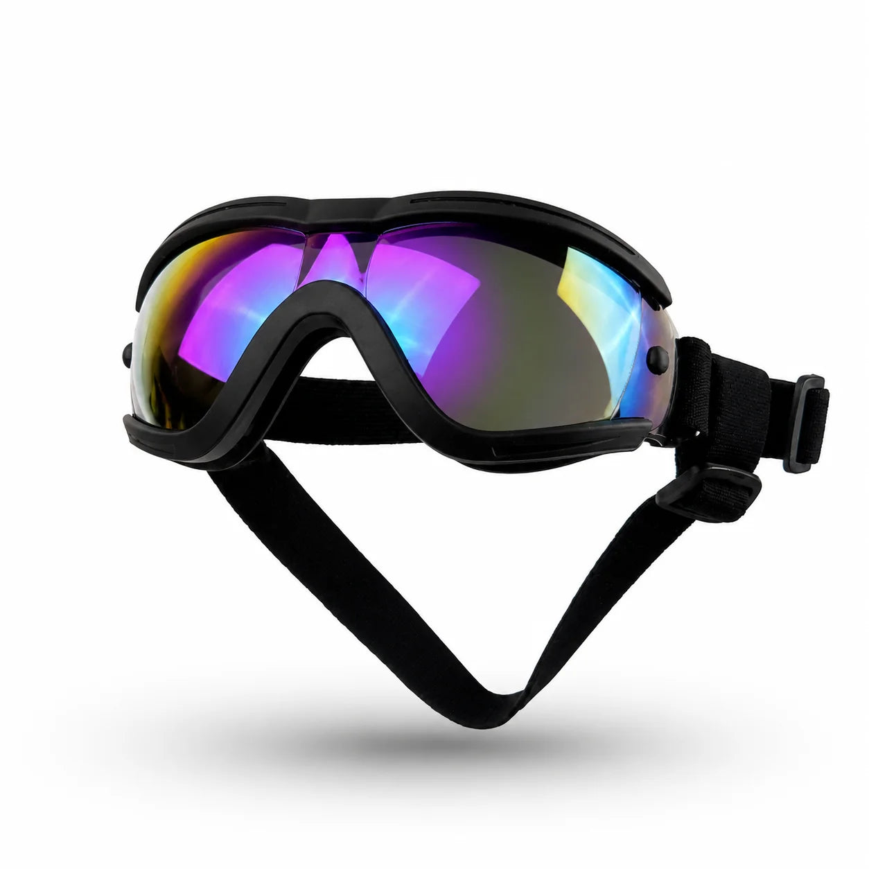 Adjustable Dog Sunglasses UV Protection Pet Goggles Soft Waterproof Puppy Glasses for Small Medium Dogs Outdoor Riding Driving