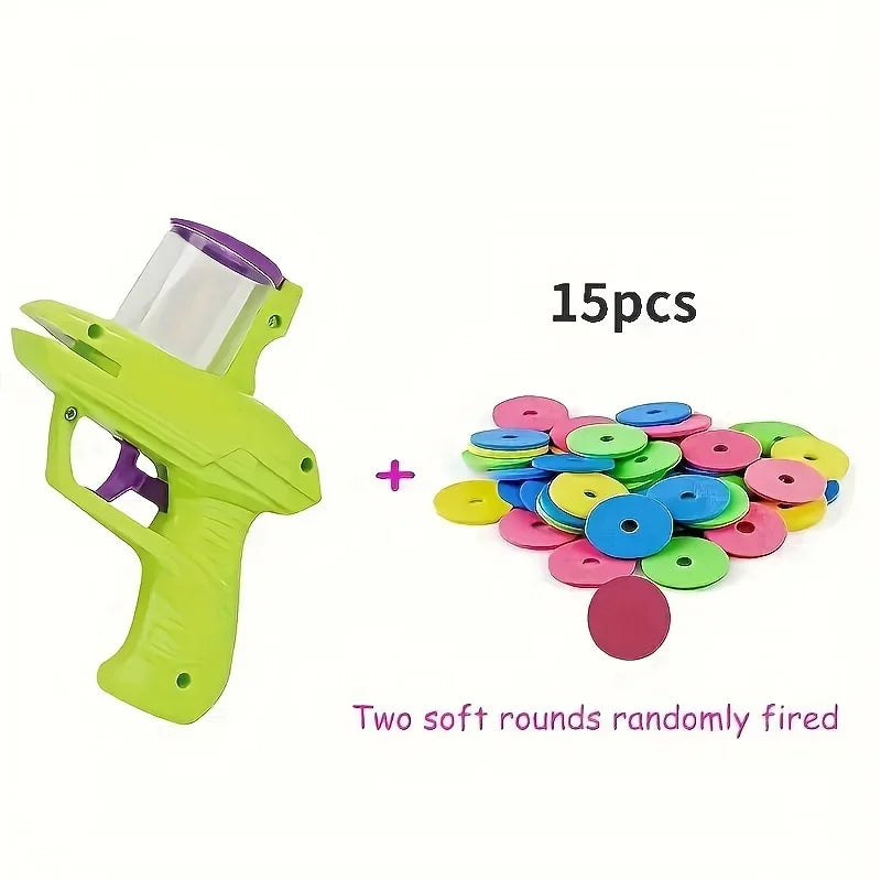 Funny Cat Toys Creative Turnip Gun with 15pcs Reusable Foam Disc Pet Hunting Interactive Toy Dog Cat Pet Supplies