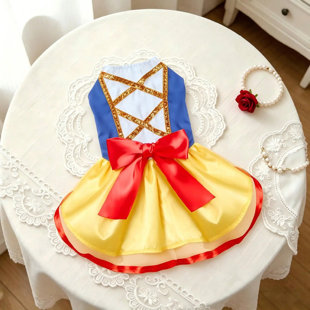 Christmas Snow Princess Dog Costume – Cute Winter Holiday Pet Dress
