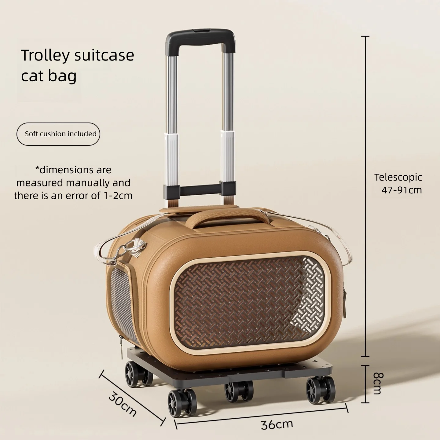 Cat bag, portable outdoor cat box, one shoulder crossbody, small cat space cabin, large capacity cat carrying bag, pet suitcase
