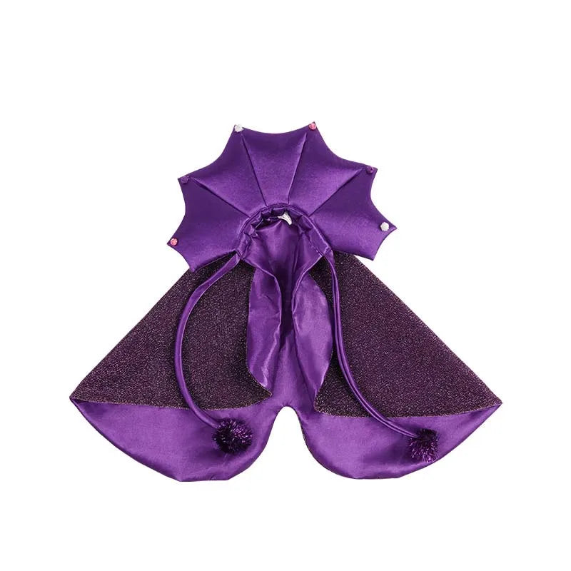 Purple Witch Cloak for Dogs & Cats – Cute Halloween Pet Costume