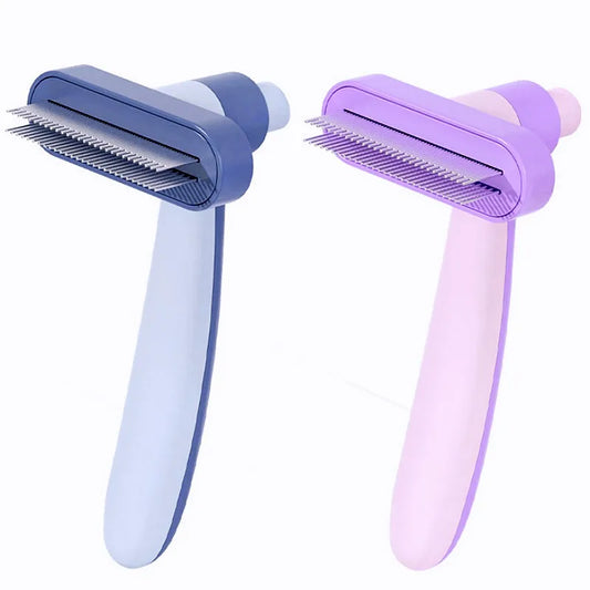 Self-Cleaning Dog & Cat Grooming Comb – Flea & Deshedding Brush