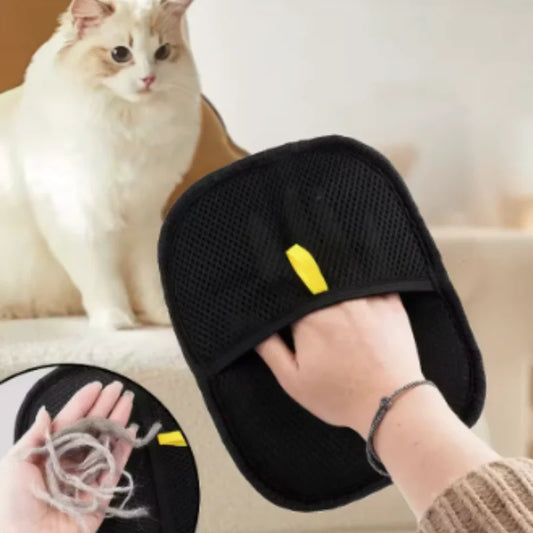 Pet Grooming Gloves for Dogs & Cats – Deshedding & Hair Removal Gloves