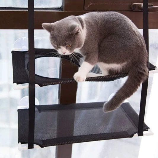 Cat Window Hammock – Double-Decker Suction Cup Window Bed for Cats