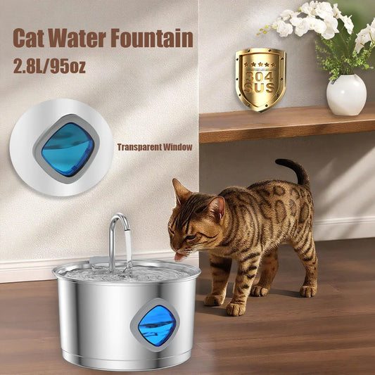 Large Capacity Pet Water Fountain for Dogs & Cats