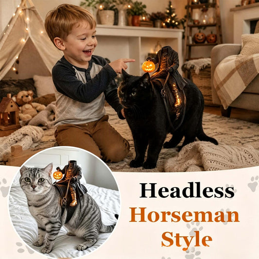 Headless Horseman Halloween costume for dog or cat