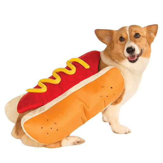 Funny hot dog costume outfit for dogs Halloween pet costume