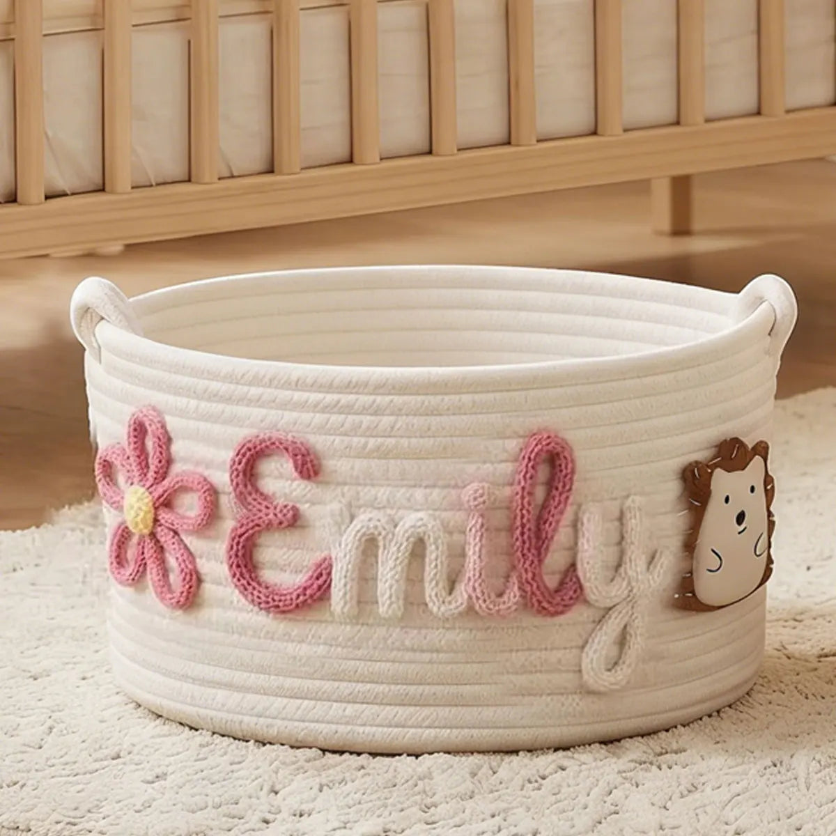 [Custom] 1pc Personalized Name Storage Basket — Pet Treats & Toy Bin, Multifunctional Storage Basket, Holiday Gift