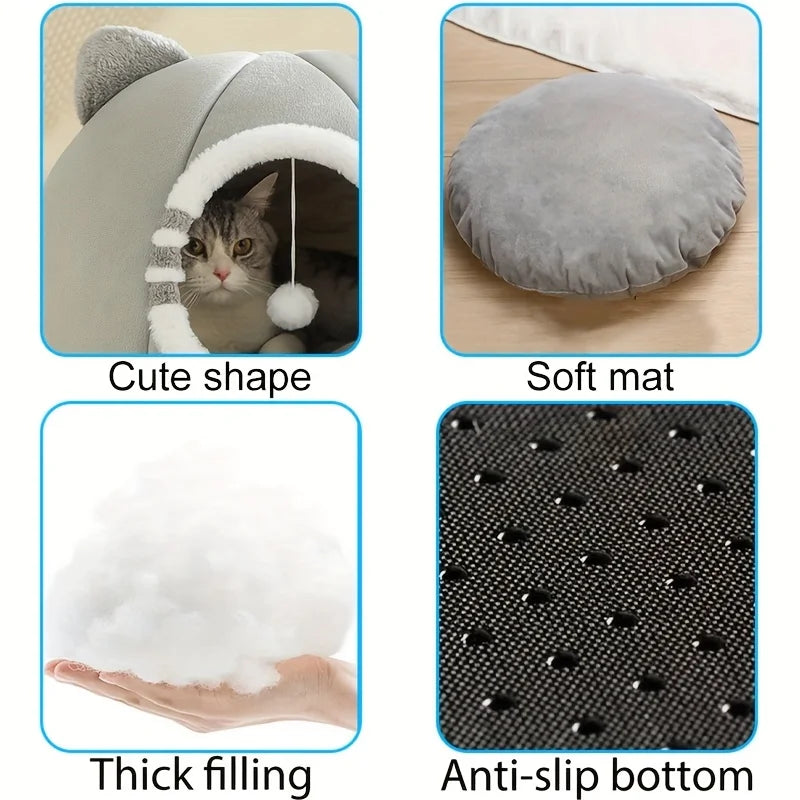 Cozy Cat Cave Bed