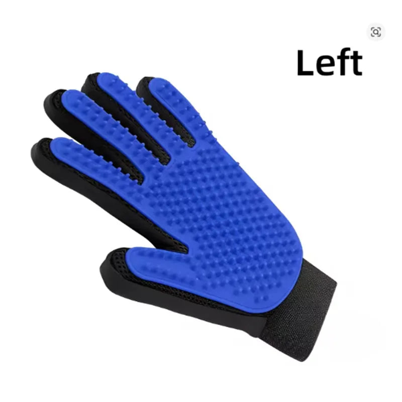 Pet Hair Removal Grooming Glove for Dogs & Cats