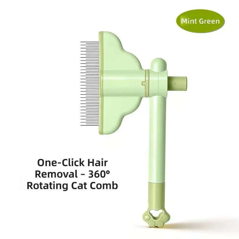 Dog Comb Pet Hair Remover One Button Dogs Brush Self-cleaning Cat Brush Massage Combs for Dog Grooming Brushes for Pet Products