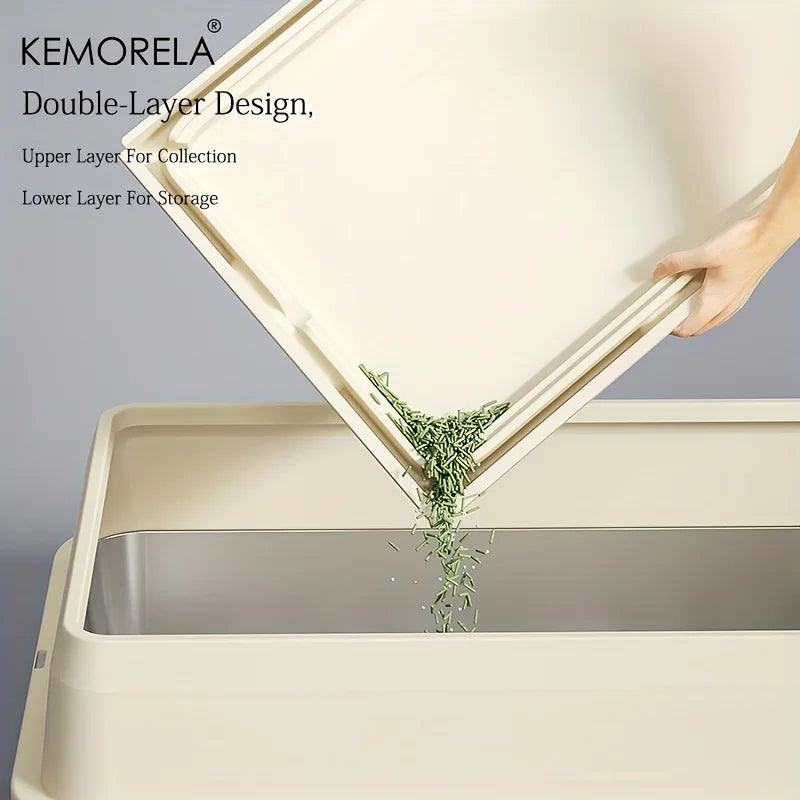 Extra Large Stainless Steel Cat Litter Box