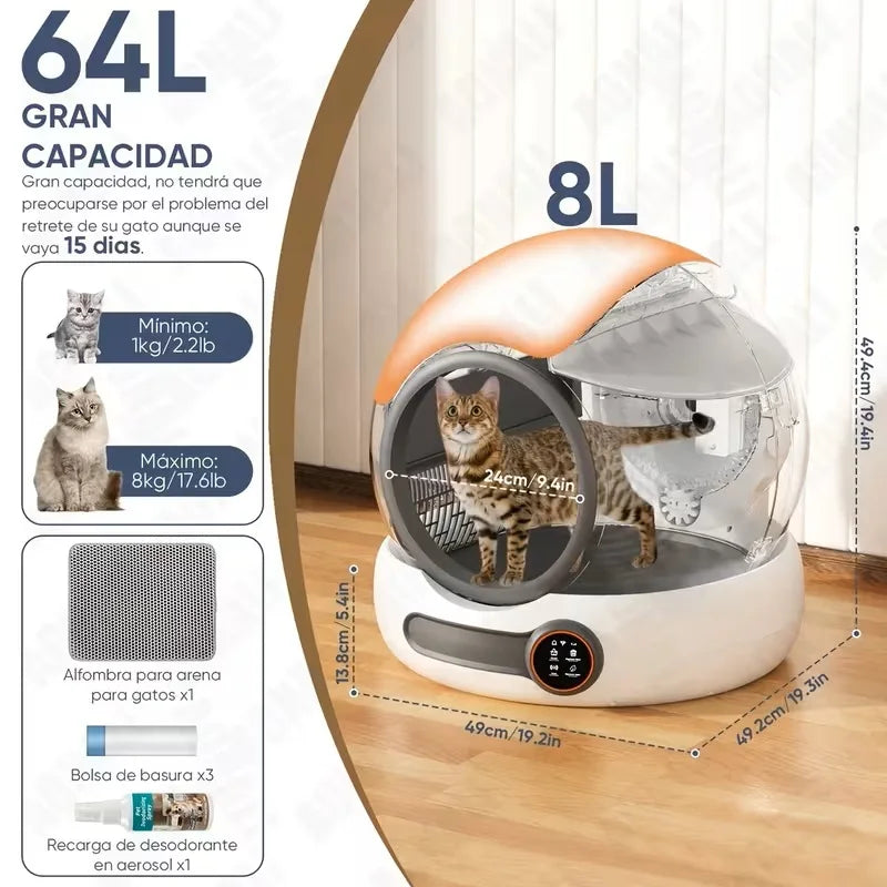 Automatic Self-Cleaning Cat Litter Box