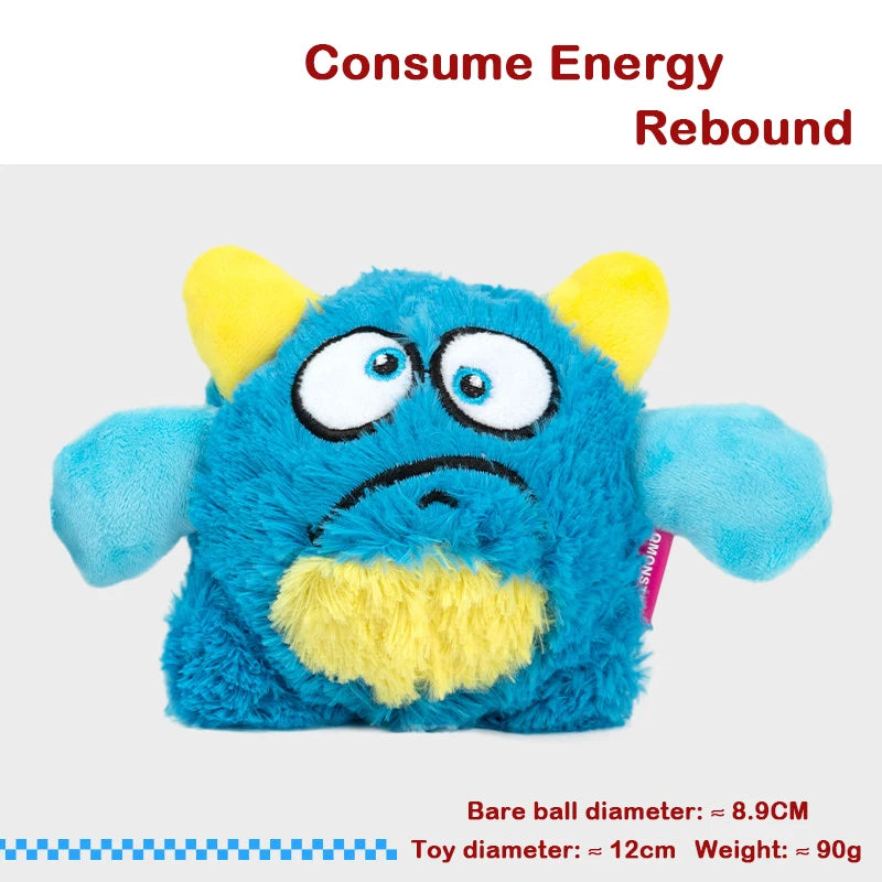 New Squeaker Dogs Balls Toy Bite Resistant Plush Toys For Small Dogs Interactive Chew Ball Toys Pets Training Accessories