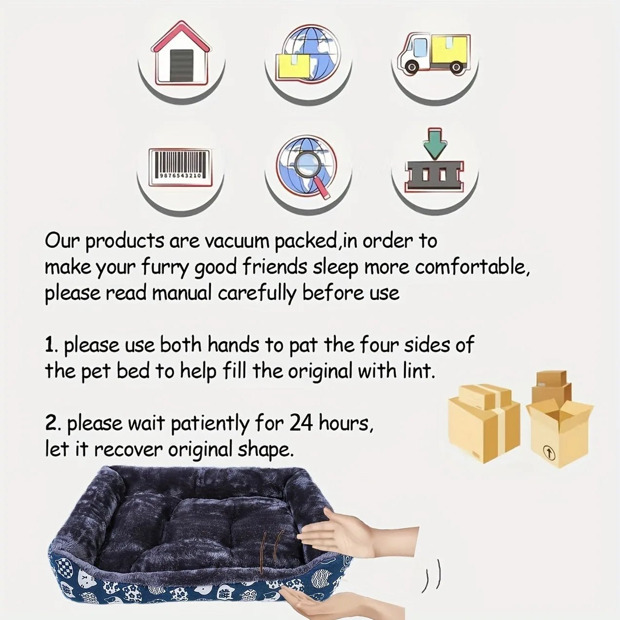 Winter Plush Pet Bed