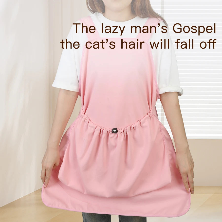 New Thin Pet Hugging Cat Clothing, Grooming Special Clothing, Non-Hair Hugging Pet Apron.