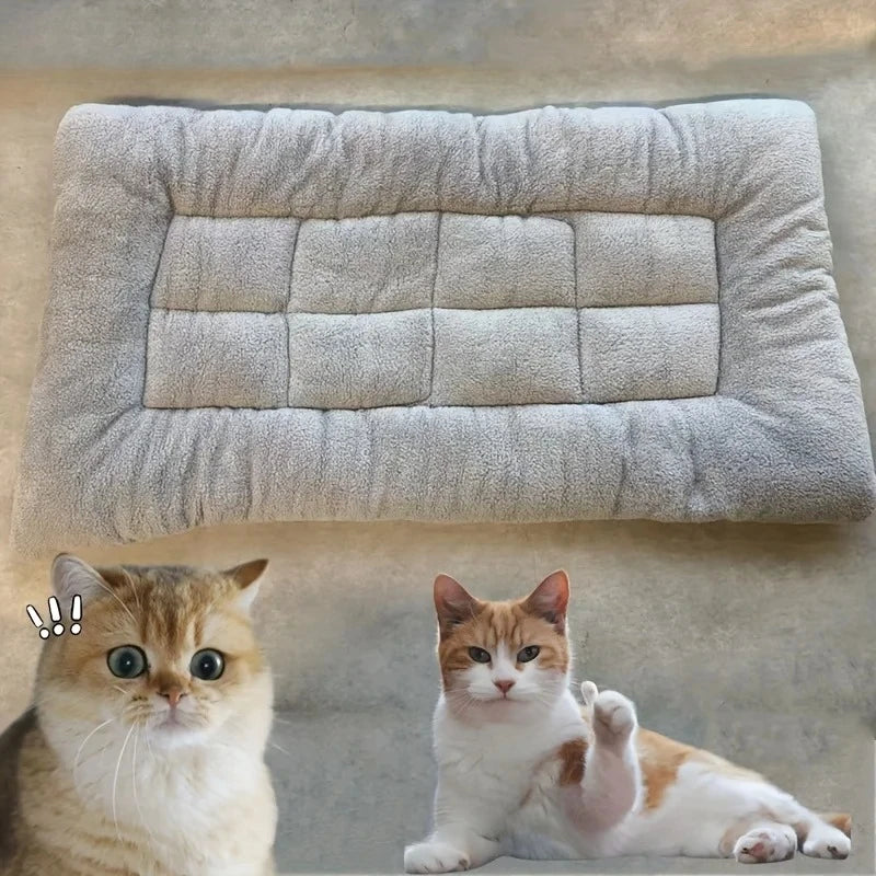 Large Plush Dog Bed Mat