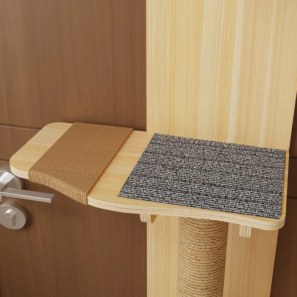 4-Level Door-Mounted Cat Climbing Tower
