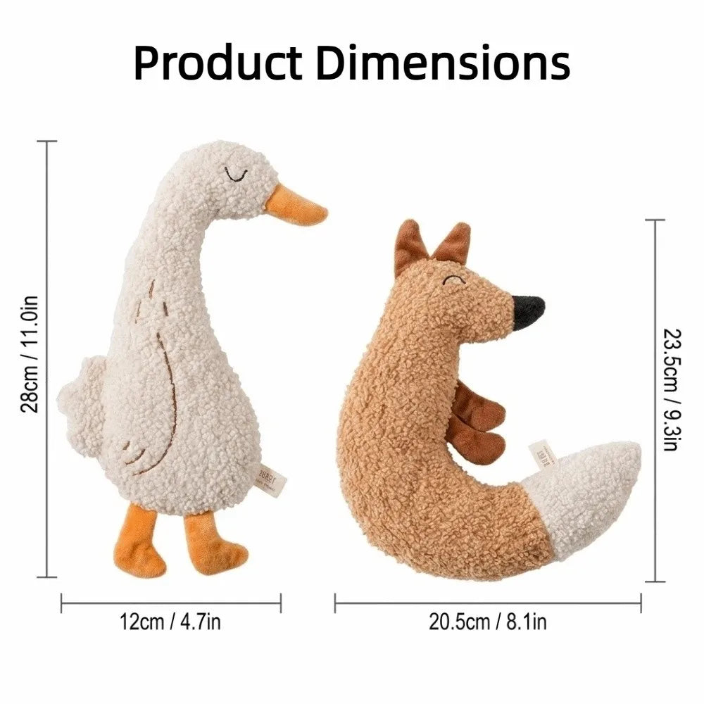 Durable Goose Shape Cat Dog Chewers Rustling Sound Pet Teething Amusing Myself Cartoon Cat Interactive Relieve Boredom