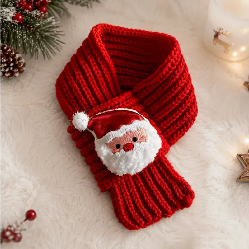 Christmas Knitted Pet Scarf & Collar for Dogs and Cats – Festive Winter Accessory