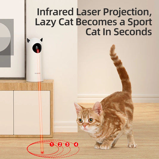 Automatic Laser Cat Toy – Interactive Moving Laser Chaser for Indoor Cats
