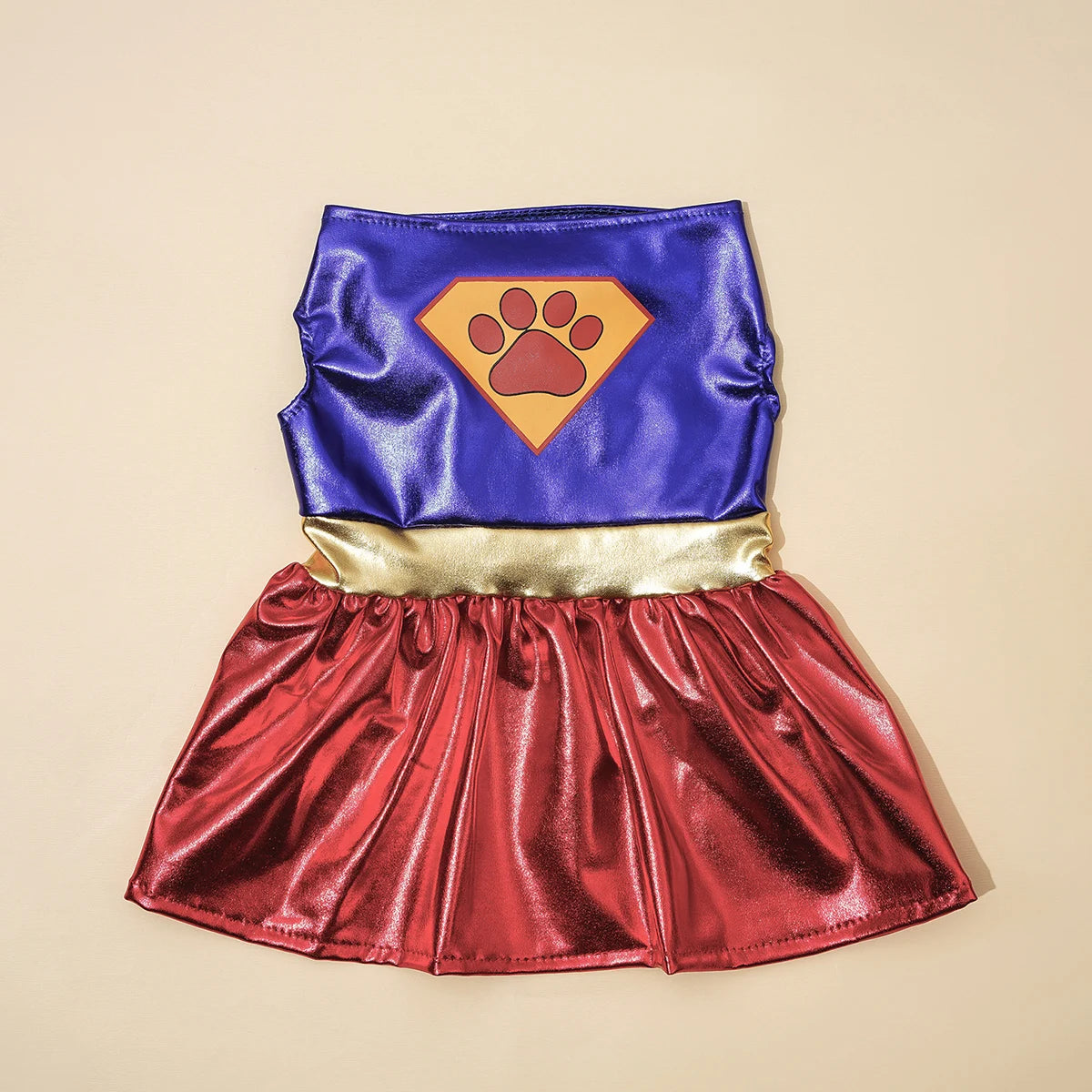 Superwoman Dog Costume – Cute Superhero Dress-Up Outfit for Small Dogs