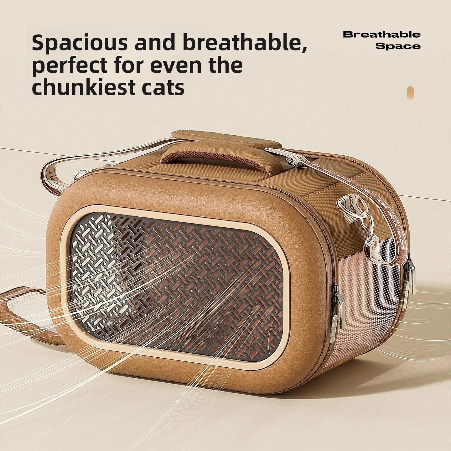 Cat bag, portable outdoor cat box, one shoulder crossbody, small cat space cabin, large capacity cat carrying bag, pet suitcase