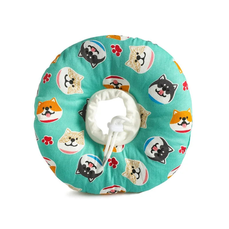 Adjustable Cat Recovery Collar Pet Soft Cone E-Collar Wound Healing Protective Cone After Surgery Elizabethan Collar for Cat Dog