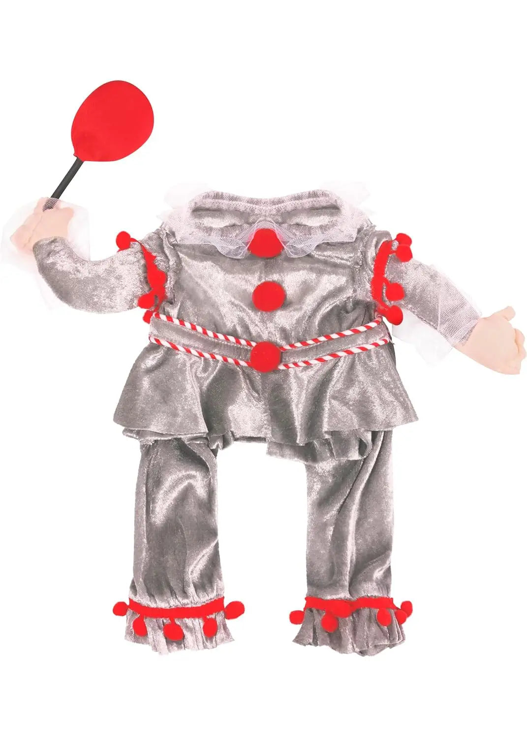 Pennywise Pet Costume for Dogs & Cats – Creepy Clown Halloween Outfit