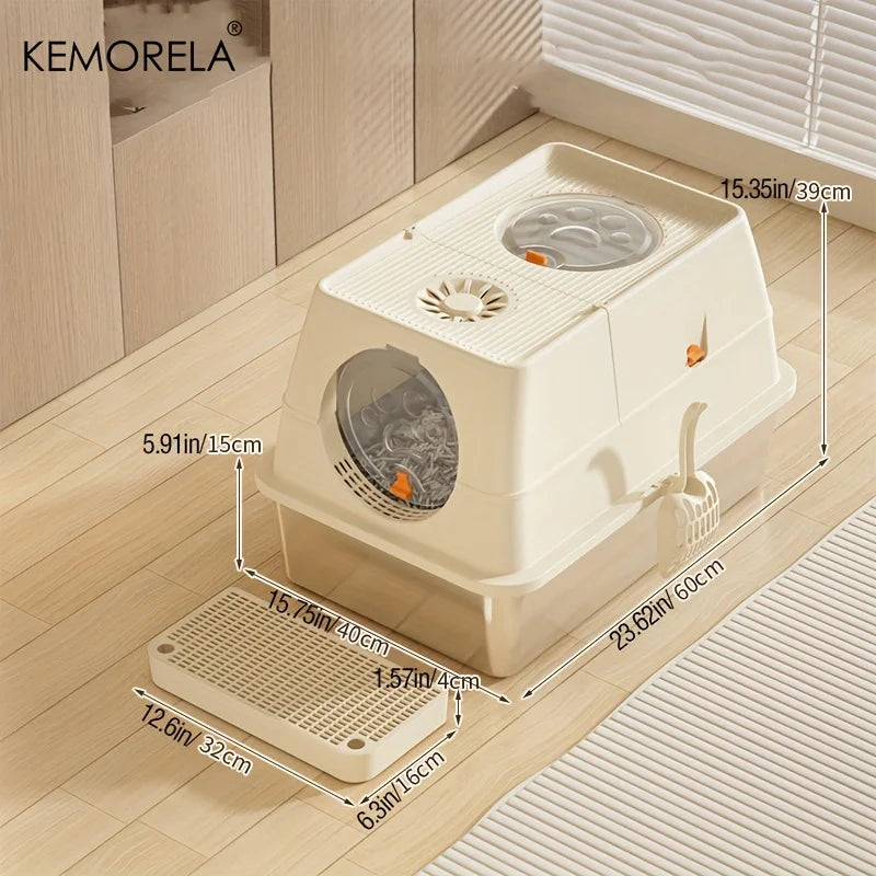Stainless Steel Cat Litter Box with High Sides