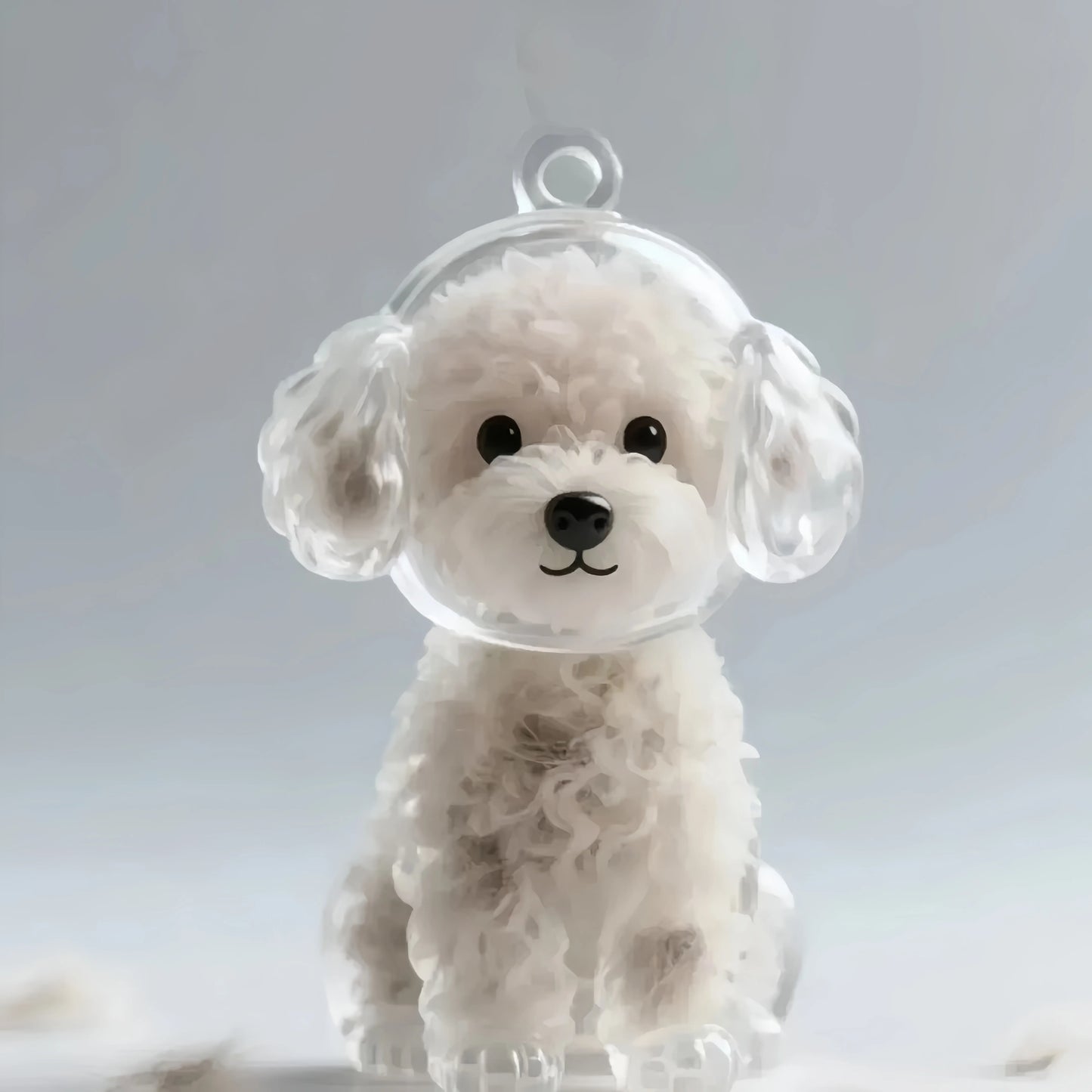 Dog Hair Storage Cute Pendant Keychain Bag Pendant Couple Car Key Chains  Souvenir Collection Gift Pet Hair Memorial Pet Lovers