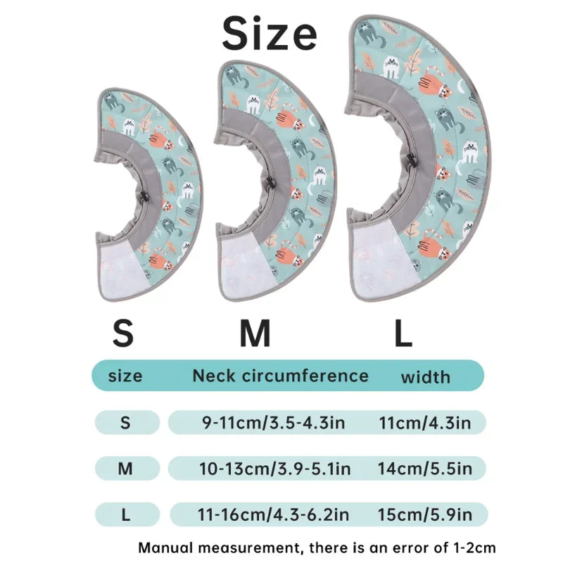 Pet Elizabeth Circle Anti-Licking Recovery Collar Comfortable Light Weight Protective Cone Collar for Dog and Cat After Surgery