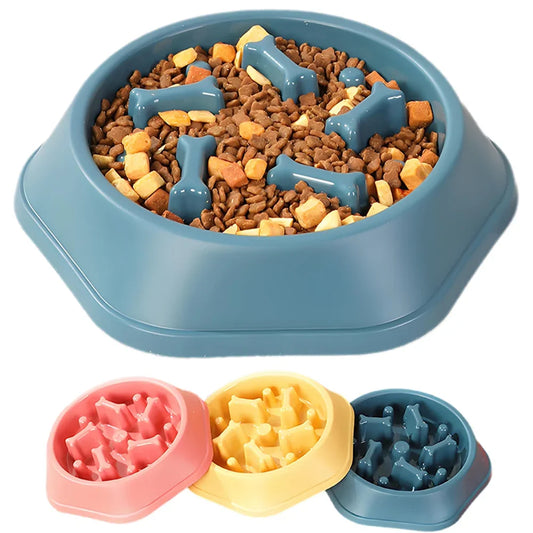 Slow Feeder Puppy Bowl – Anti-Choking Interactive Food Bowl for Dogs