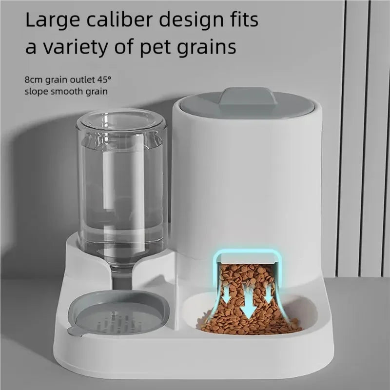 Automatic Gravity Pet Feeder & Water Dispenser | No Electricity Needed