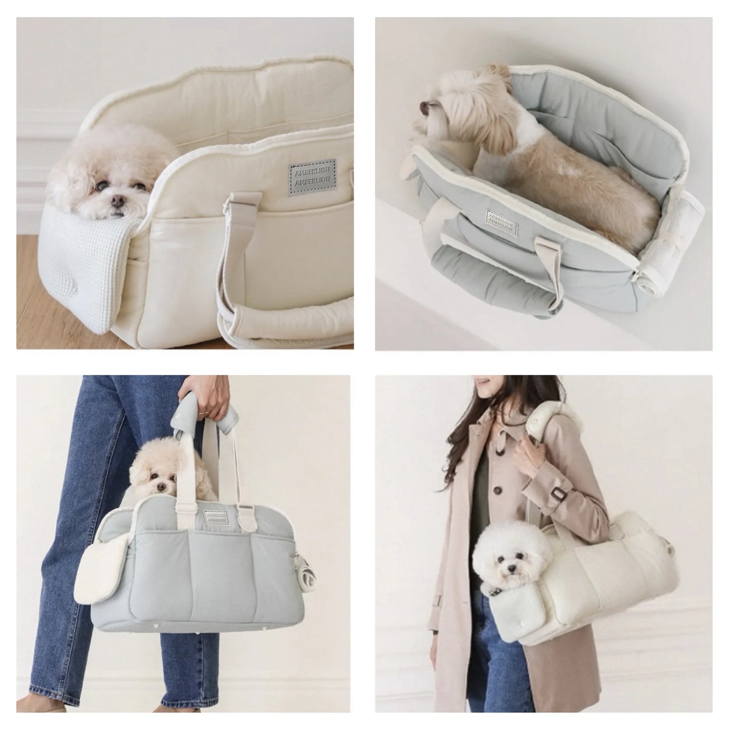 Pet Outdoor Portable Winter Warm Outdoor Cat Bag Breathable Handheld Pet Large Capacity Cat Shoulder Bag