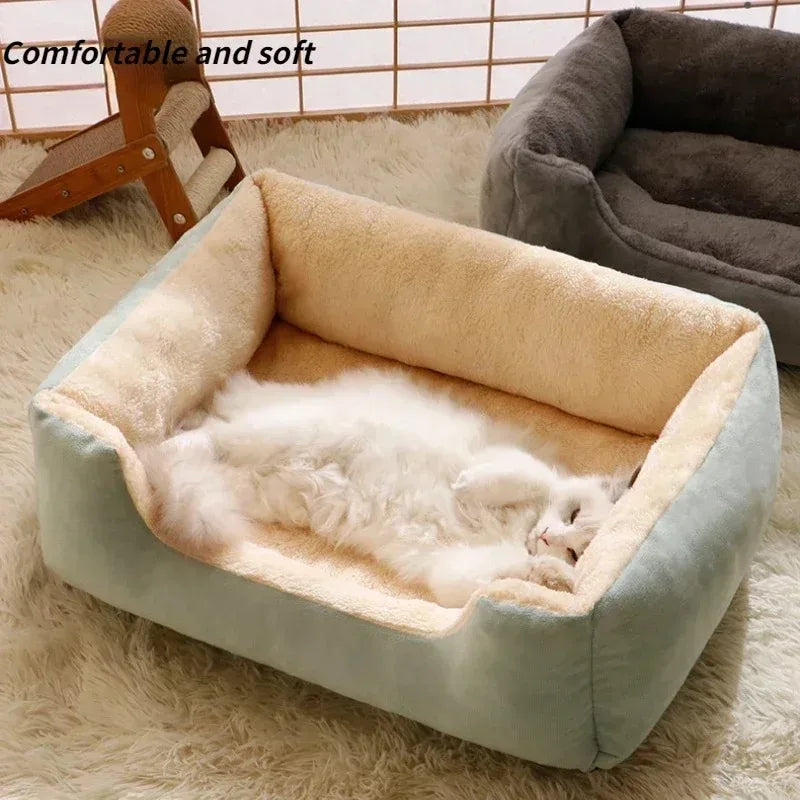 Cozy Rectangular Cat Bed