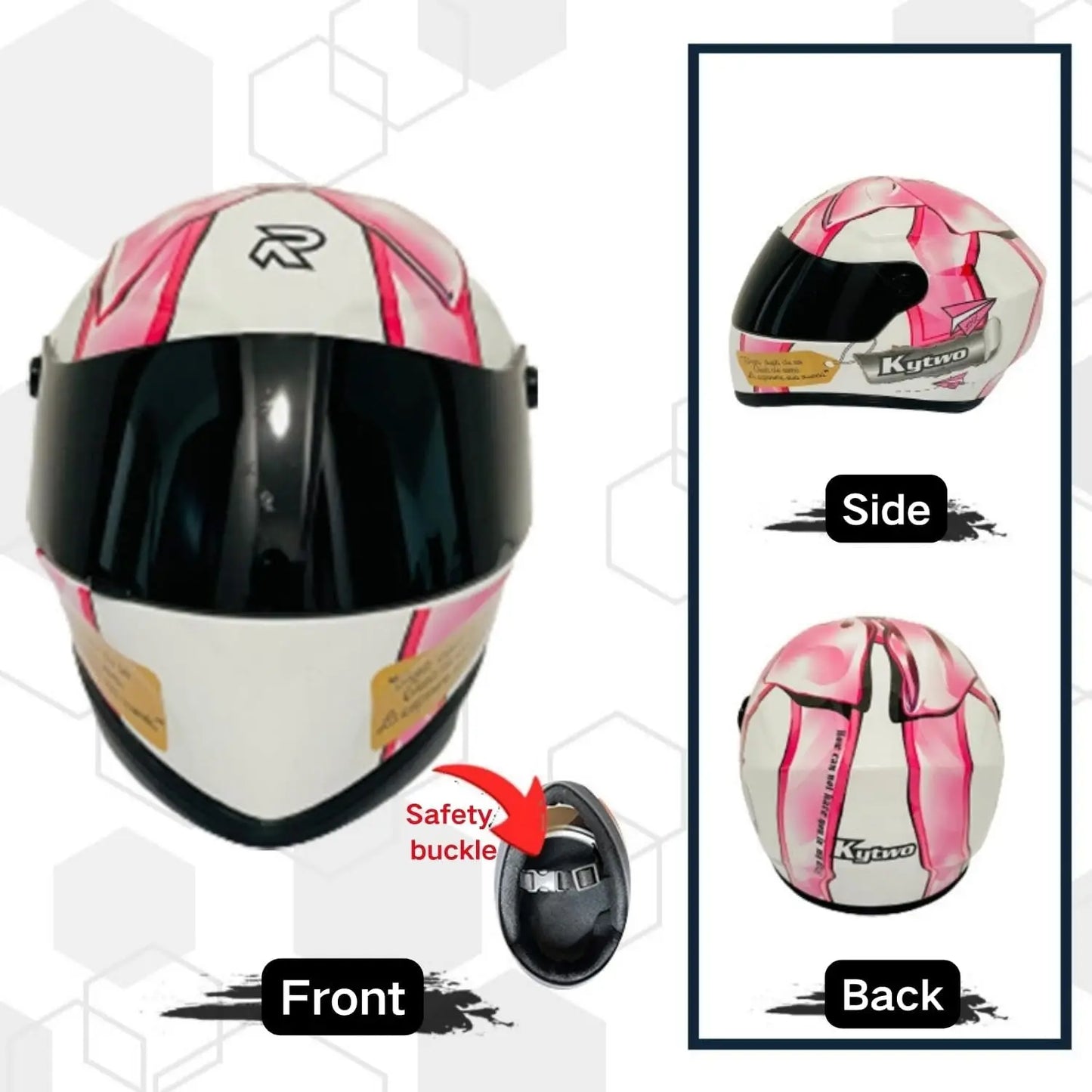 Cat Motorcycle Helmet Full Face Outdoor Riding Helmet Hat ABS Material Cat Dog Doggie Puppy Kitten Pet Supplies Racing PINK NEW