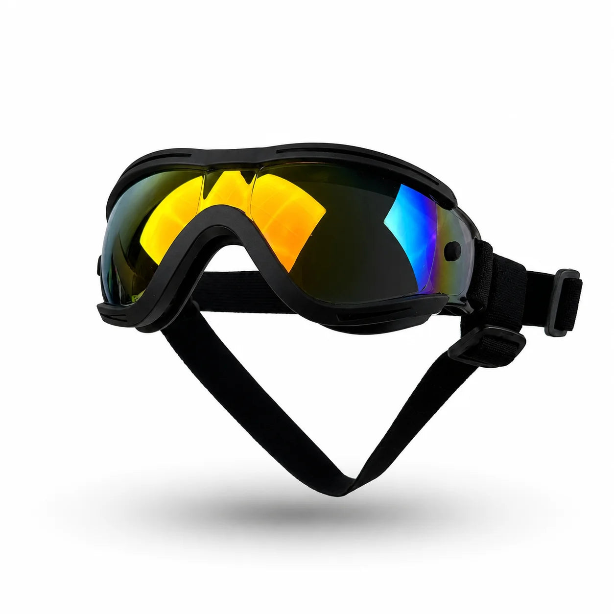 Adjustable Dog Sunglasses UV Protection Pet Goggles Soft Waterproof Puppy Glasses for Small Medium Dogs Outdoor Riding Driving