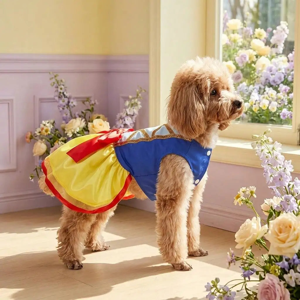 Christmas Snow Princess Dog Costume – Cute Winter Holiday Pet Dress