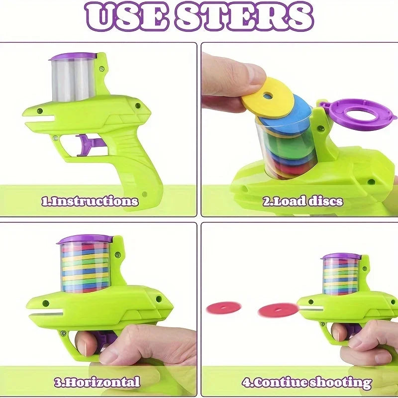 Funny Cat Toys Creative Turnip Gun with 15pcs Reusable Foam Disc Pet Hunting Interactive Toy Dog Cat Pet Supplies