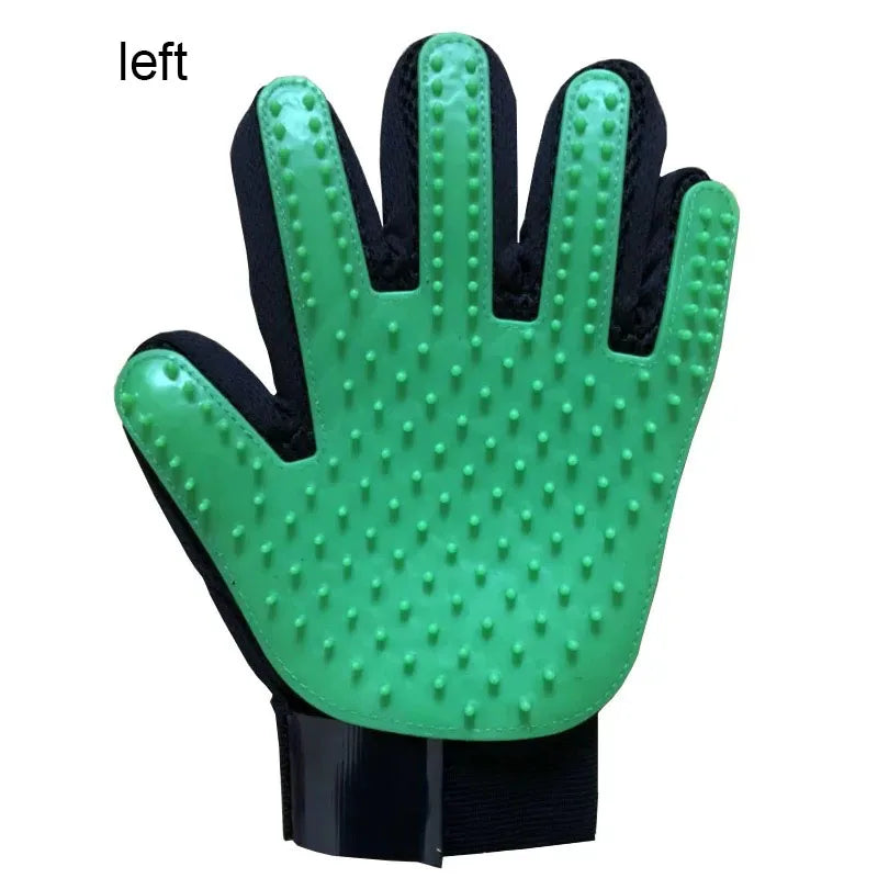 Pet Hair Removal Grooming Glove for Dogs & Cats