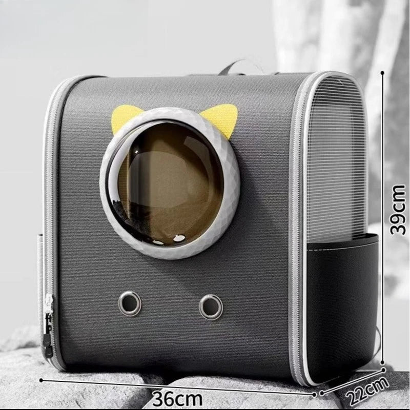 Portable Cat Carrier Bag Breathable Cat Kitten Bagpack Large Capacity Pet Cats Transport Travel Carrier Puppy Cats Cage Bags