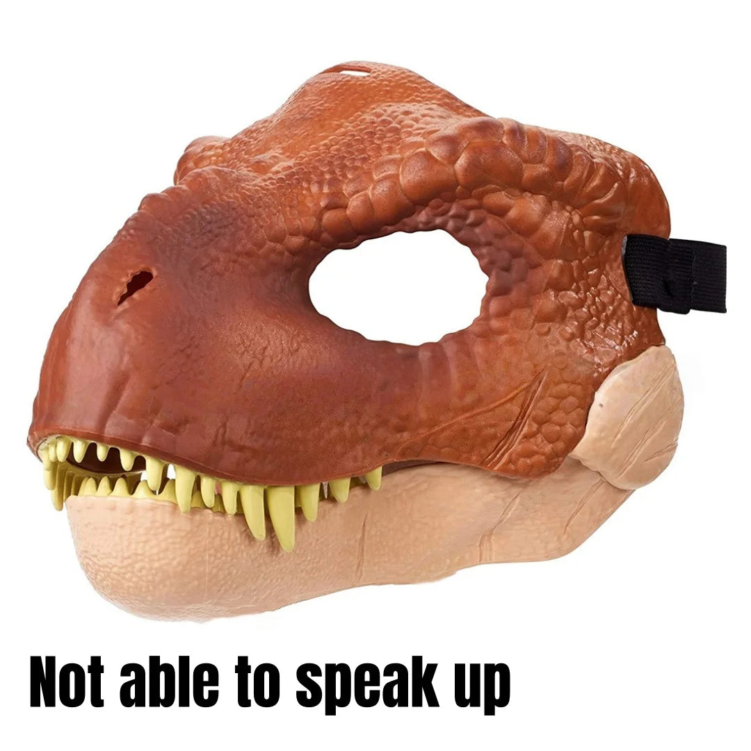 Dinosaur Mask Headgear That Can Feed and Make Sounds, Dog Headgear Mask, Pet Full Face Mask, Christmas Prank Headgear