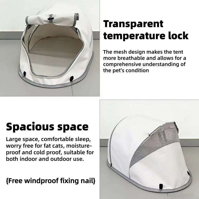 Portable Dog Tent Outdoor Sun Protection Waterproof Breathable Pet House For Small Medium Dogs Foldable Anti UV Beach Camping