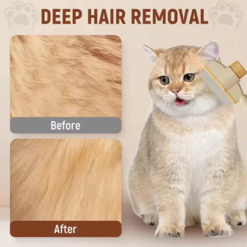 Dog Comb Pet Hair Remover One Button Dogs Brush Self-cleaning Cat Brush Massage Combs for Dog Grooming Brushes for Pet Products