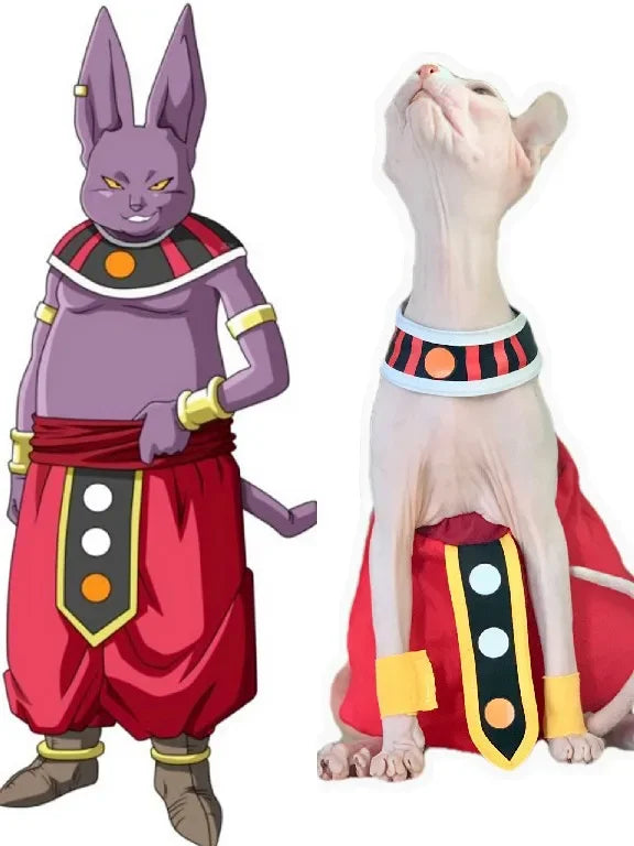 Handmade Sphinx Cosplay Costume for Hairless Cats – Egyptian Pet Outfit