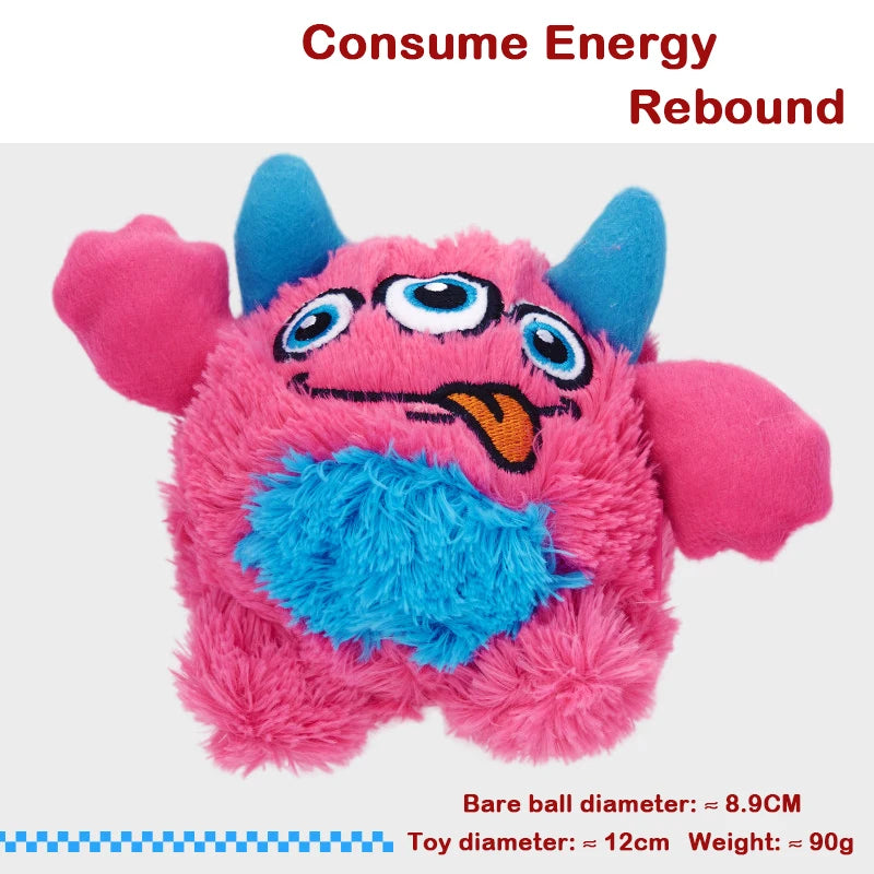 New Squeaker Dogs Balls Toy Bite Resistant Plush Toys For Small Dogs Interactive Chew Ball Toys Pets Training Accessories