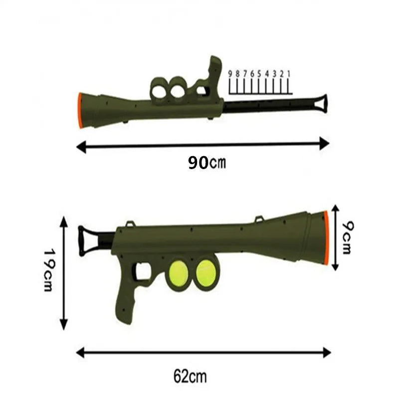 Pet Dog Toy Serving Gun Training Dog Throwing Ball Launcher Pet Outdoor Tennis Shooting Interactive Puzzle Toy