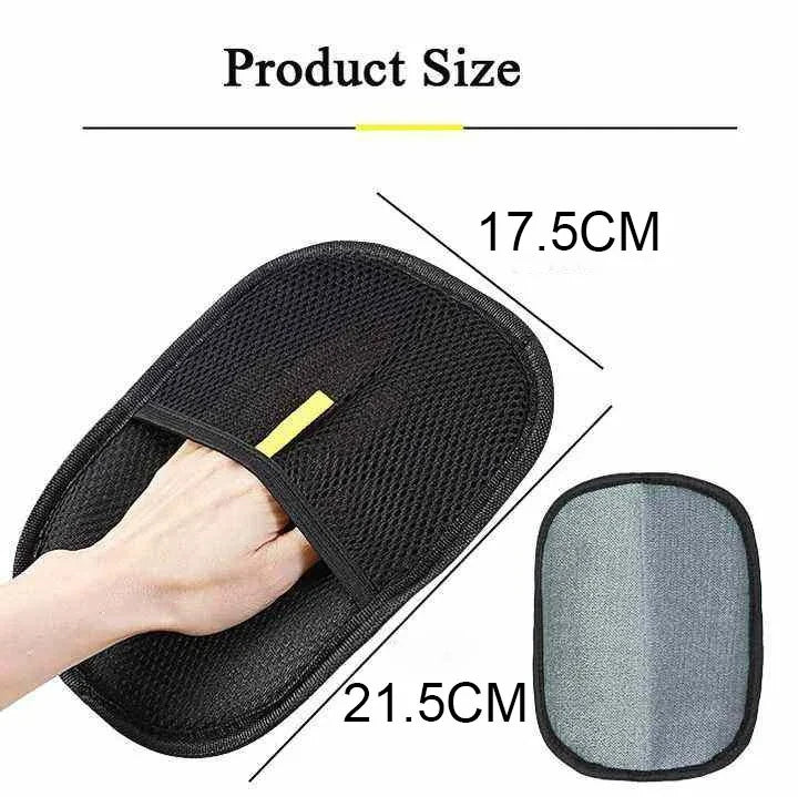 Pet Hair Removal Grooming Glove for Dogs & Cats