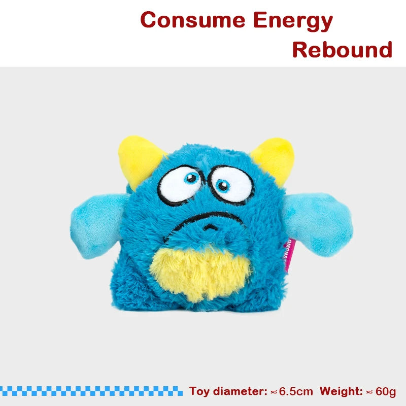 New Squeaker Dogs Balls Toy Bite Resistant Plush Toys For Small Dogs Interactive Chew Ball Toys Pets Training Accessories